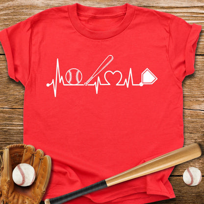 Baseball Heartbeat Youth Tee - HomeRun PrintsKids clothes