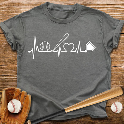 Baseball Heartbeat Youth Tee - HomeRun PrintsKids clothes