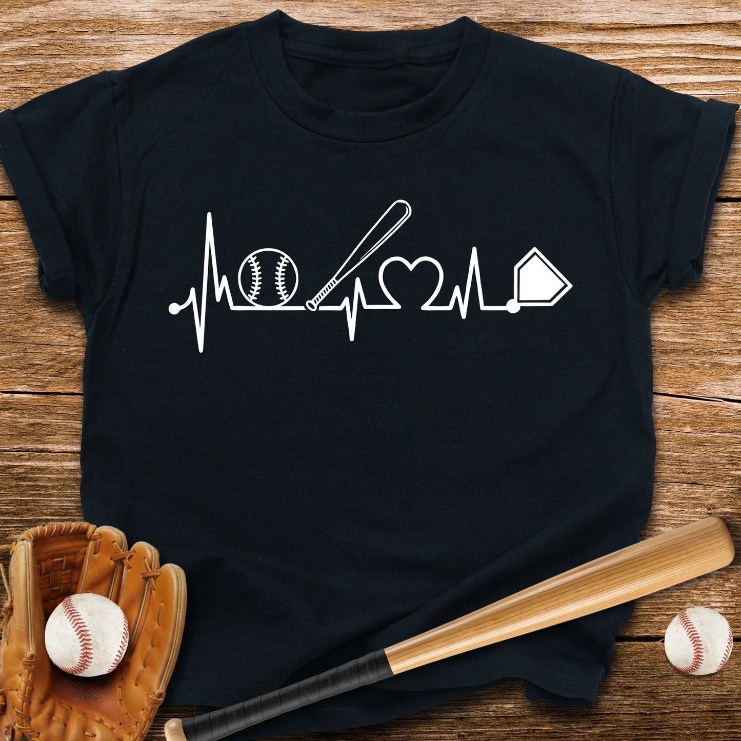 Baseball Heartbeat Youth Tee - HomeRun PrintsKids clothes