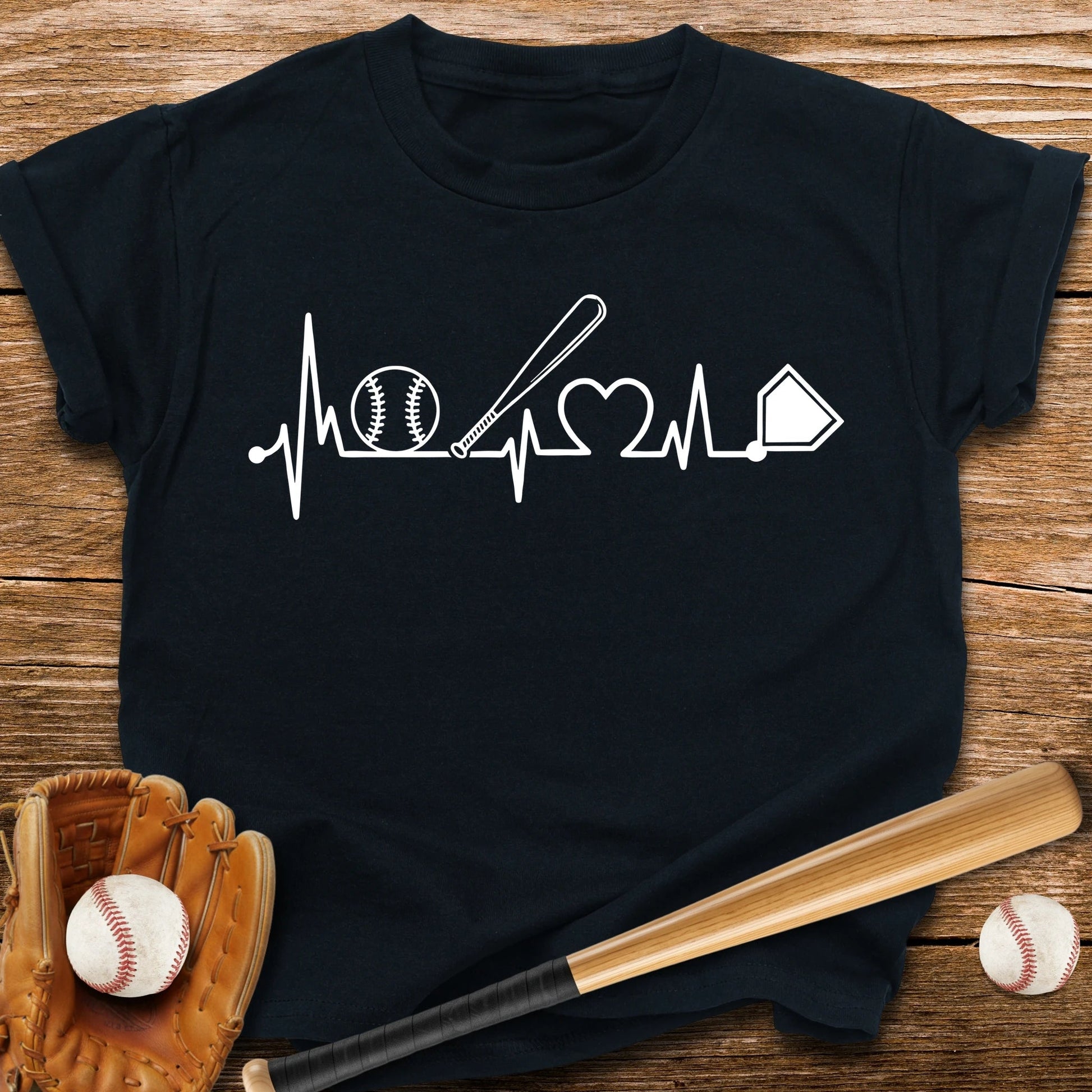 Baseball Heartbeat Youth Tee - HomeRun PrintsKids clothes
