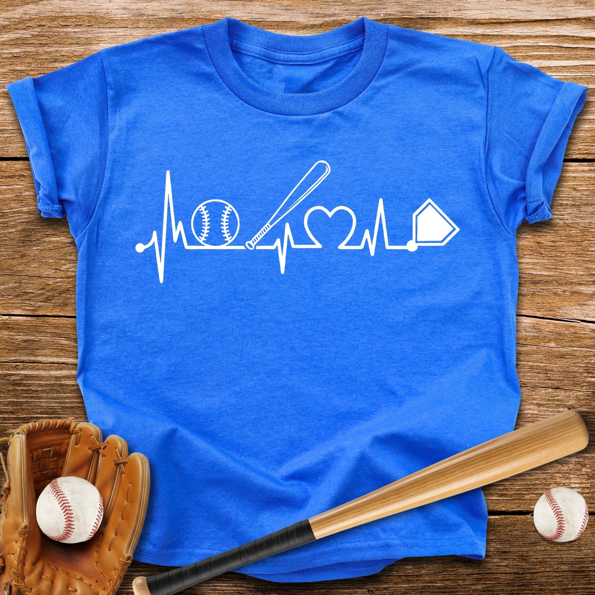 Baseball Heartbeat Youth Tee - HomeRun PrintsKids clothes
