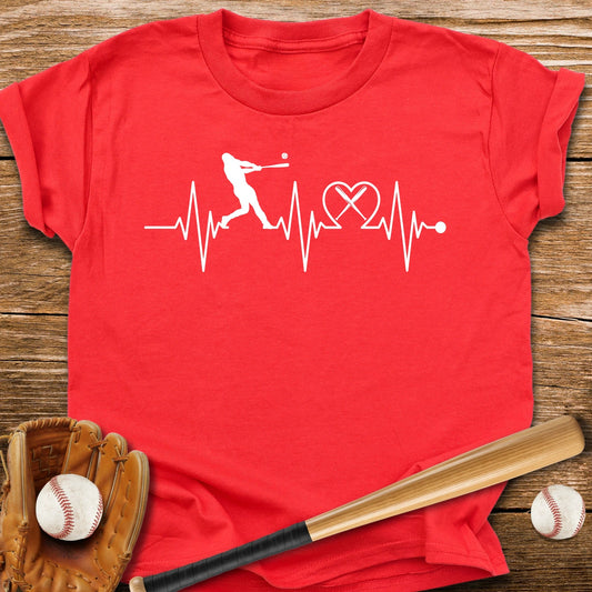 Baseball Heartbeat Youth Tee - HomeRun PrintsKids clothes