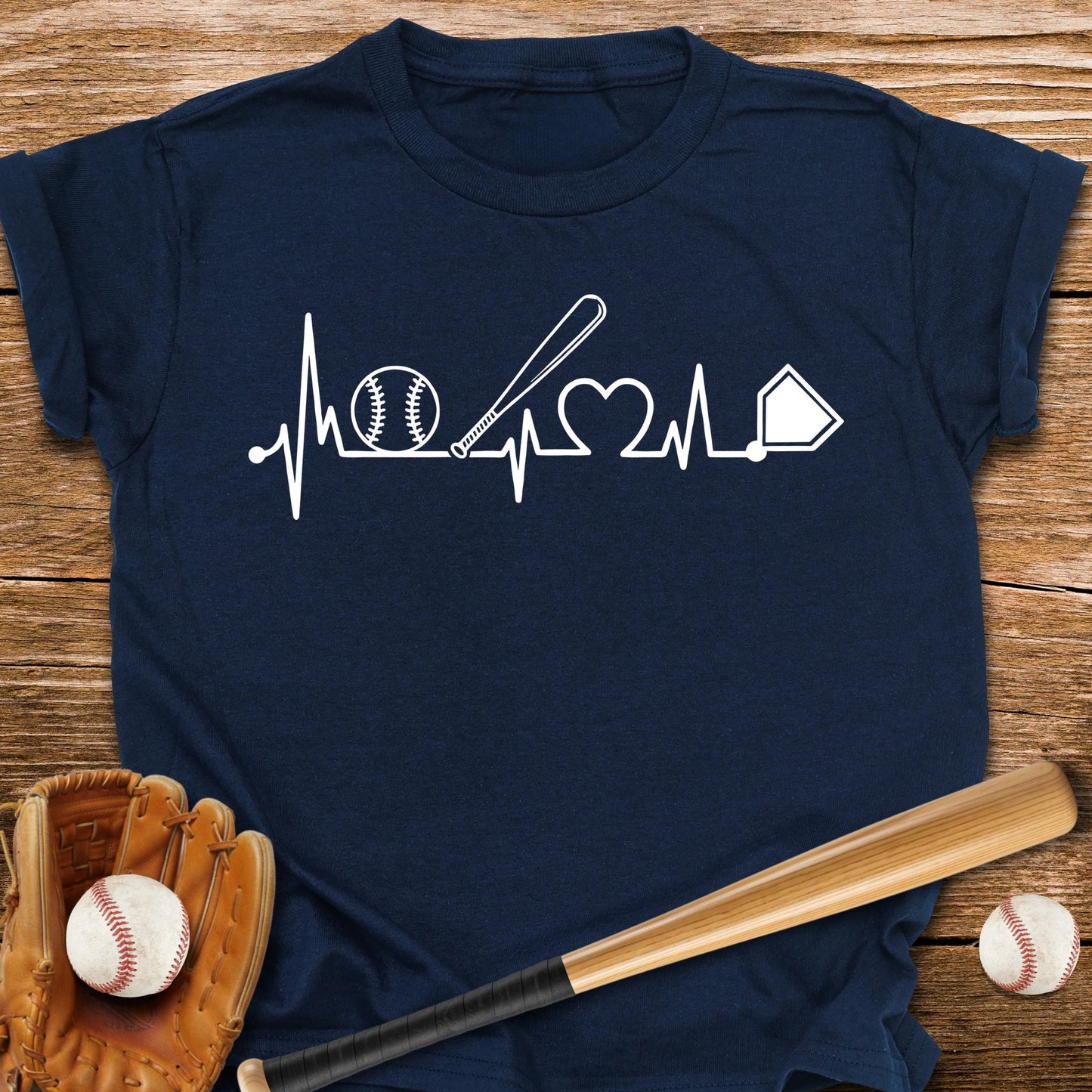 Baseball Heartbeat Youth Tee - HomeRun PrintsKids clothes