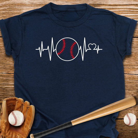 Baseball Heartbeat Youth Tee - HomeRun PrintsKids clothes