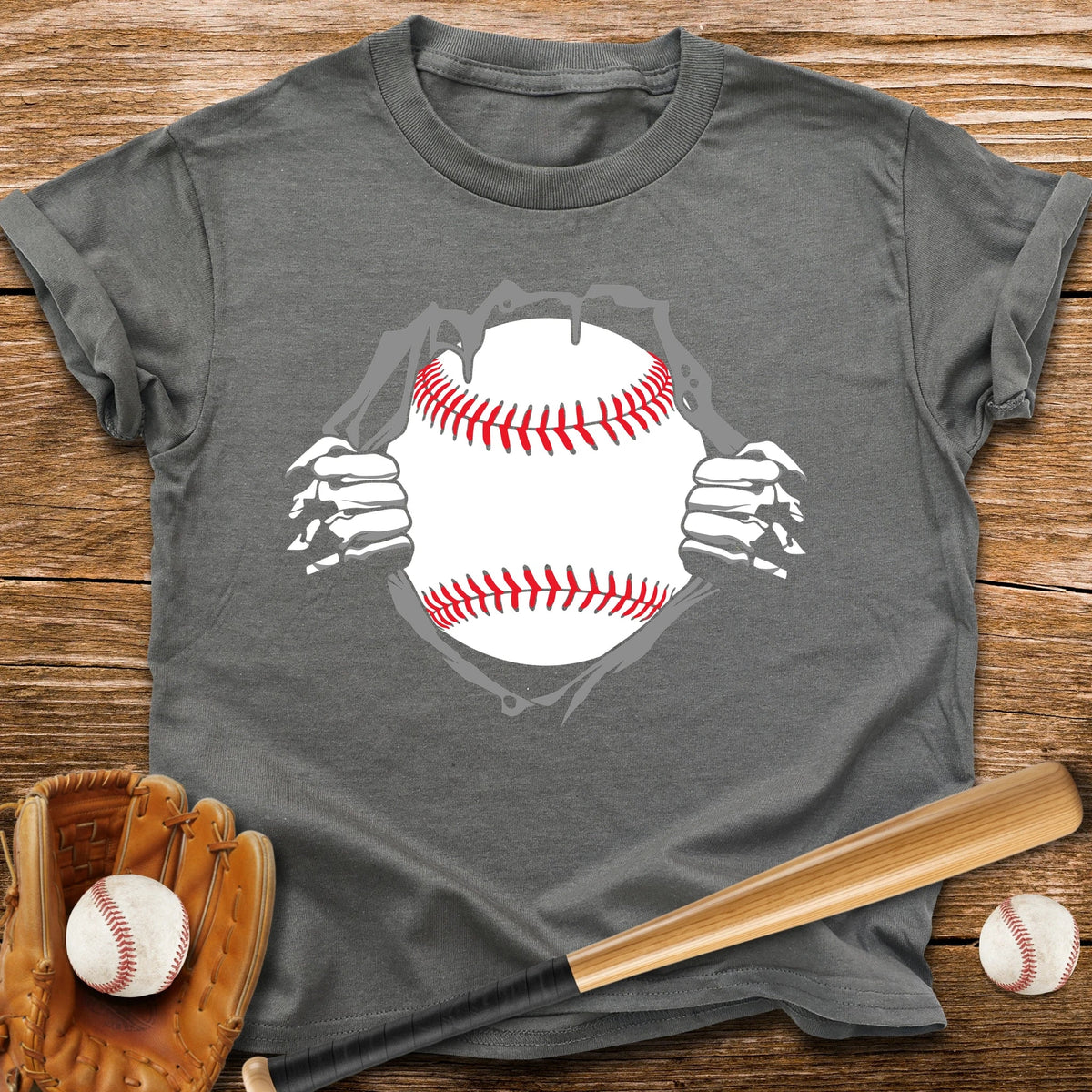 Baseball Hero Chest Reveal Youth Tee - HomeRun PrintsKids clothes