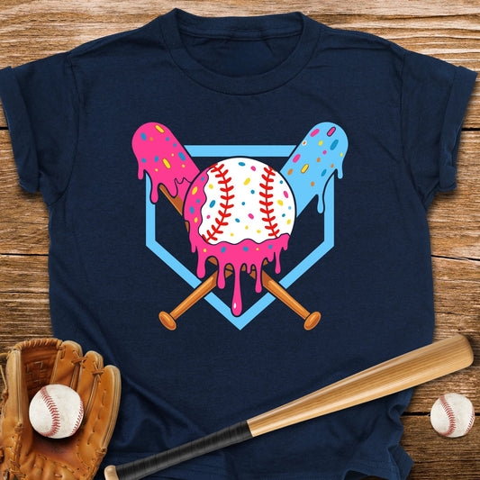 Baseball Ice Cream Drip Youth Tee - HomeRun PrintsKids clothes