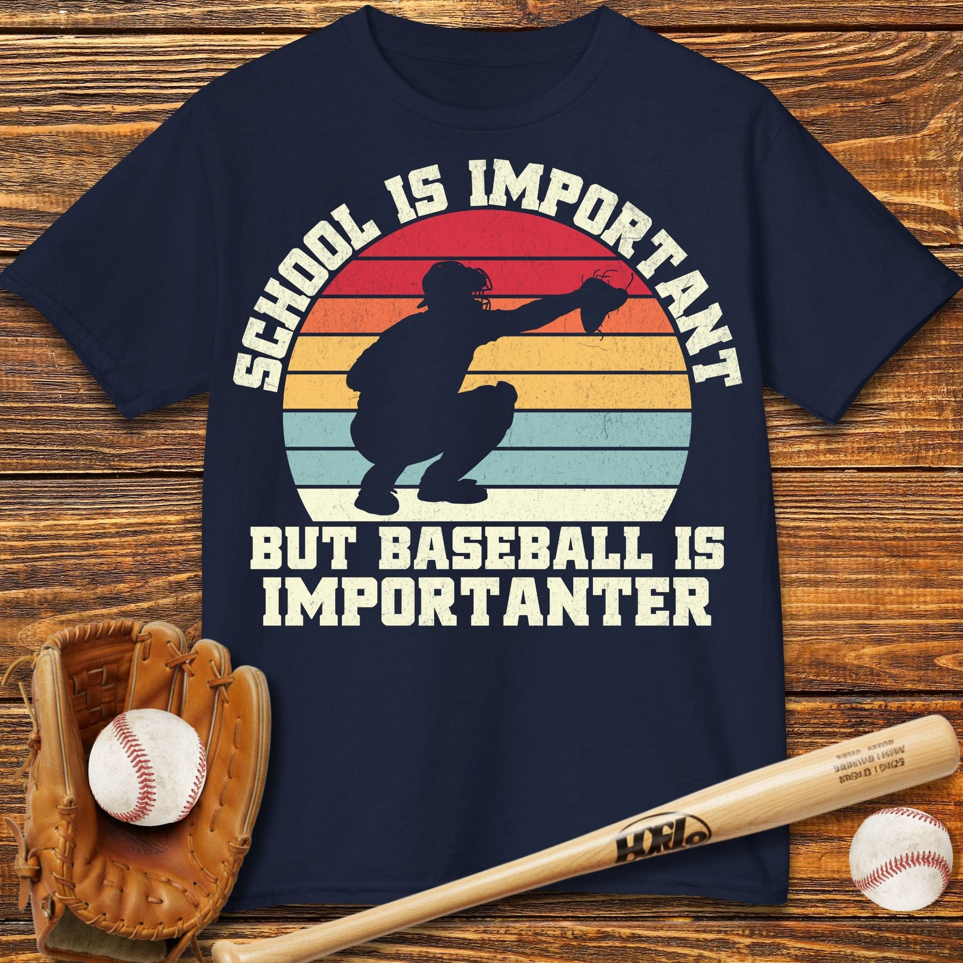 Baseball Is Importanter Kids T-Shirt - HomeRun PrintsKids clothes