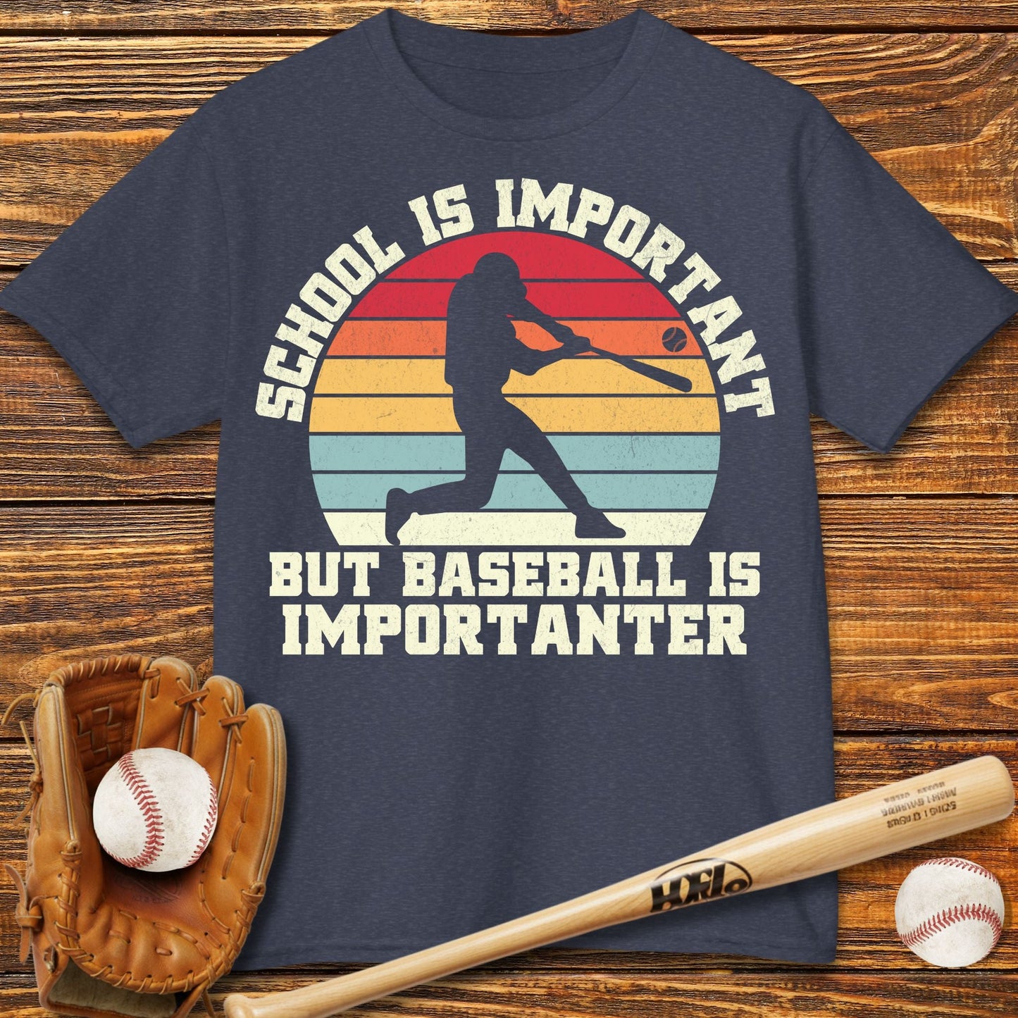 Baseball Is Importanter Kids T-Shirt - HomeRun PrintsKids clothes
