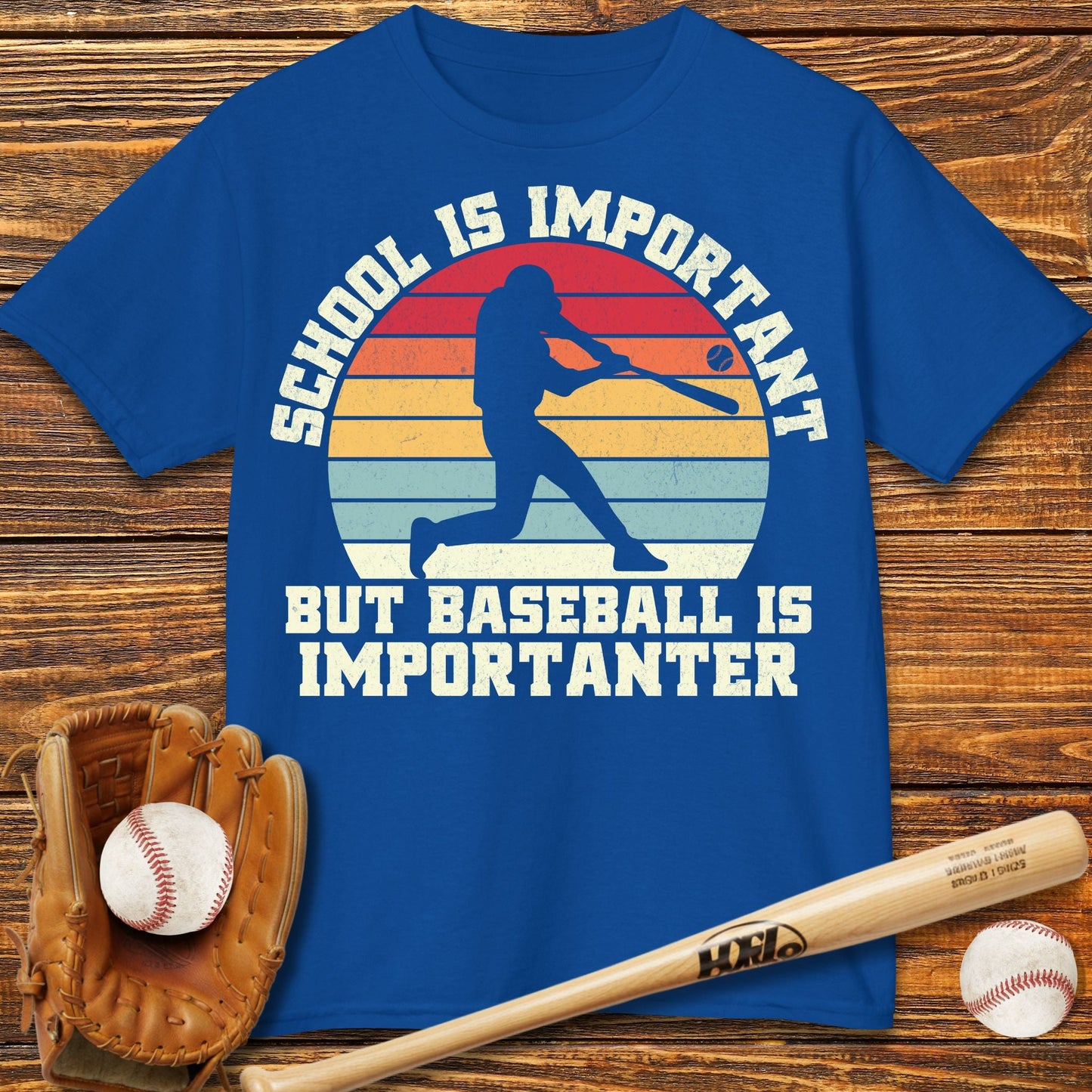 Baseball Is Importanter Kids T-Shirt - HomeRun PrintsKids clothes
