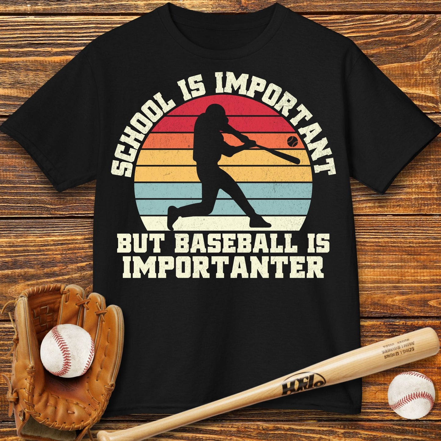 Baseball Is Importanter Kids T-Shirt - HomeRun PrintsKids clothes