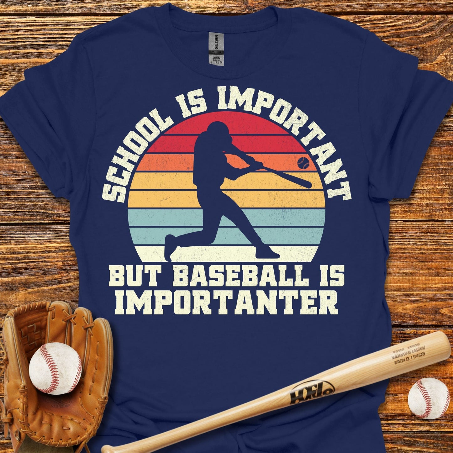 Baseball Is Importanter Swing T-Shirt - HomeRun PrintsT-Shirt
