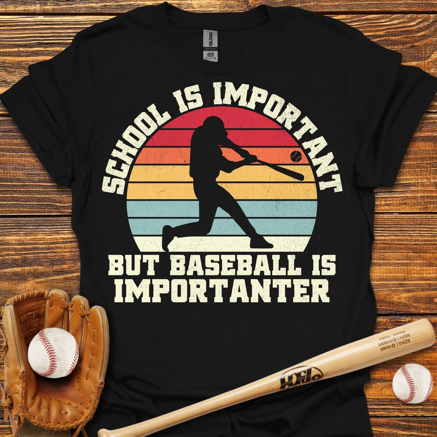 Baseball Is Importanter Swing T-Shirt - HomeRun PrintsT-Shirt