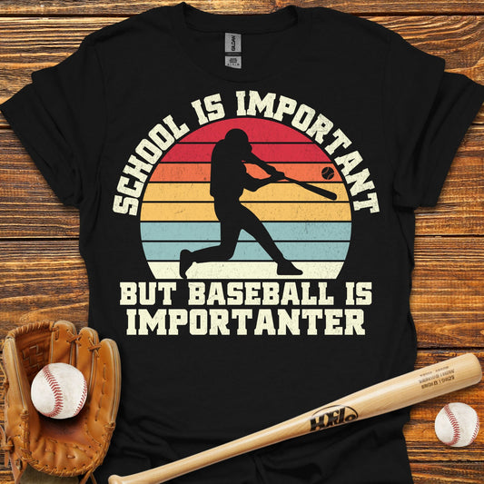 Baseball Is Importanter Swing T-Shirt - HomeRun PrintsT-Shirt