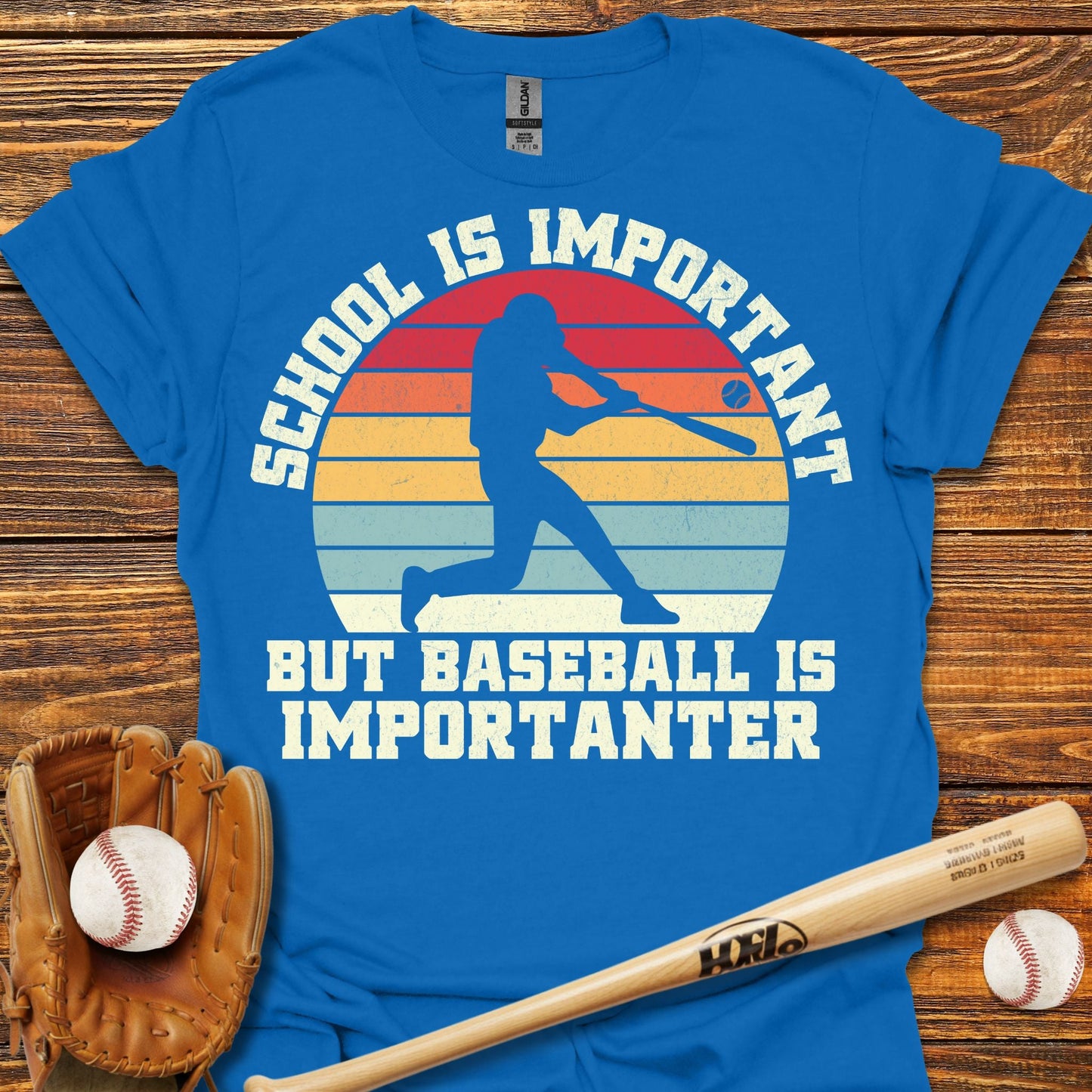 Baseball Is Importanter Swing T-Shirt - HomeRun PrintsT-Shirt