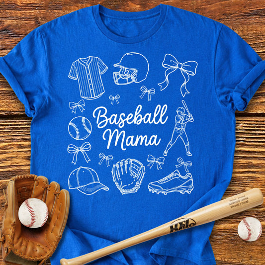 Baseball Mama Doodle T-Shirt - HomeRun PrintsT-Shirt