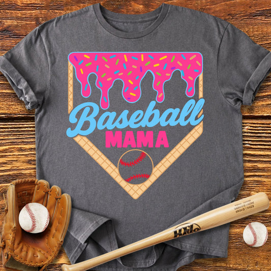 Baseball Mama Drip T-Shirt - HomeRun PrintsT-Shirt