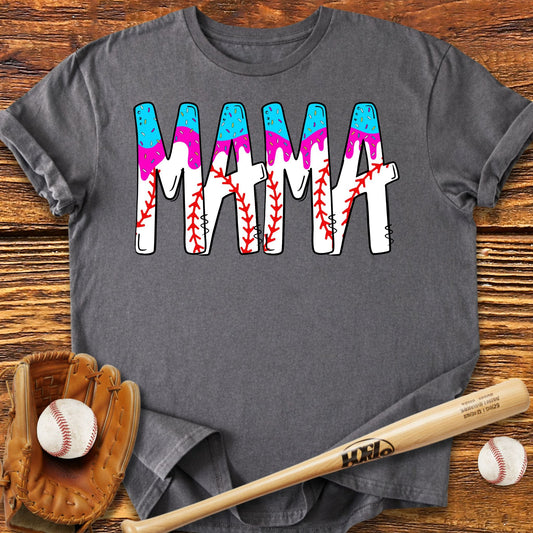 Baseball Mama Drip T-Shirt - HomeRun PrintsT-Shirt
