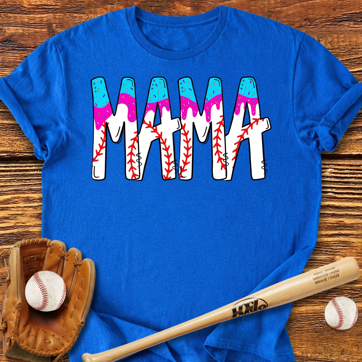 Baseball Mama Drip T-Shirt - HomeRun PrintsT-Shirt