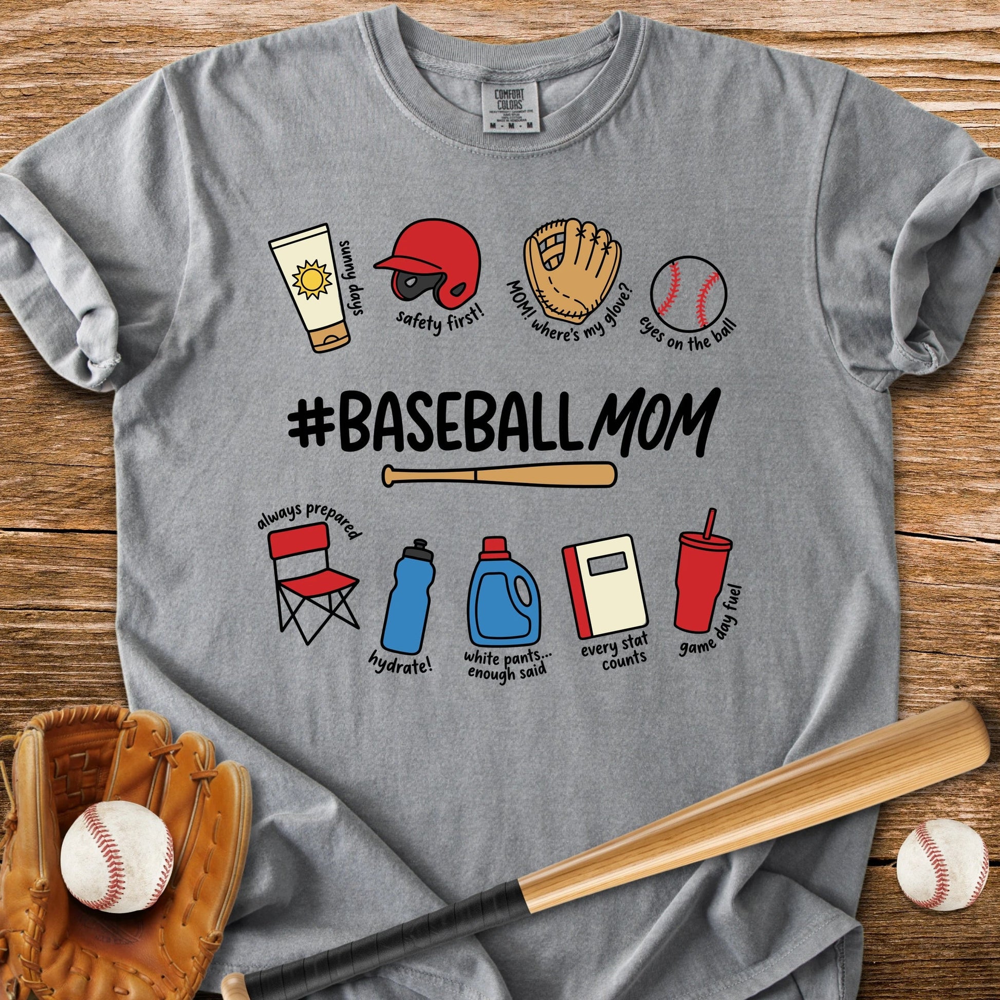 Baseball Mom - HomeRun PrintsComfort Colors
