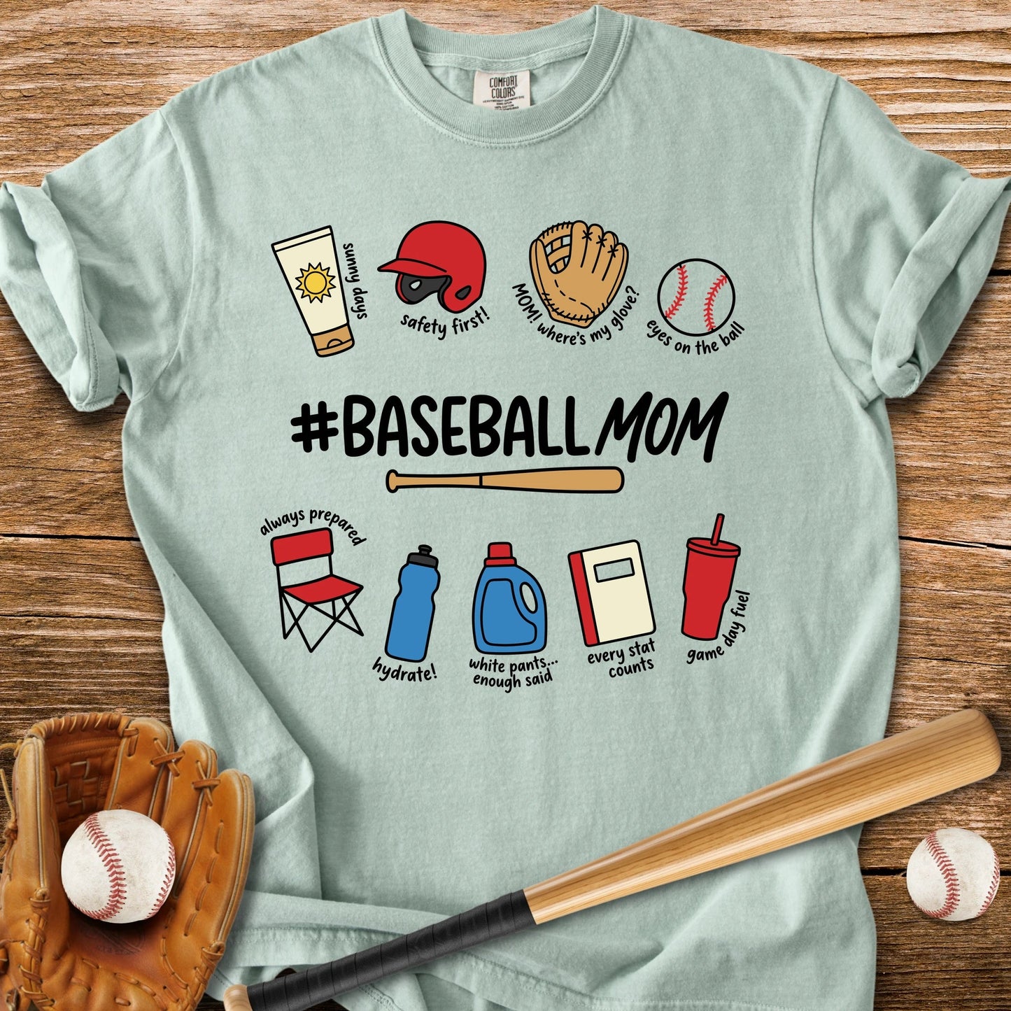 Baseball Mom - HomeRun PrintsComfort Colors