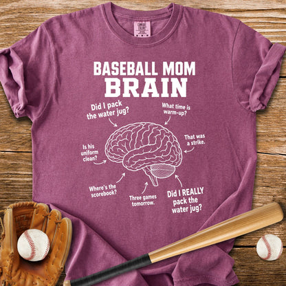 Baseball Mom Brain - HomeRun PrintsComfort Colors