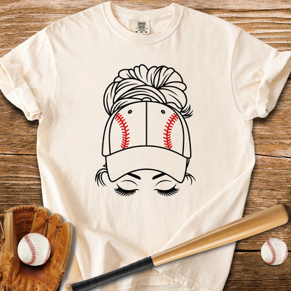 Baseball Mom Bun - HomeRun PrintsComfort Colors