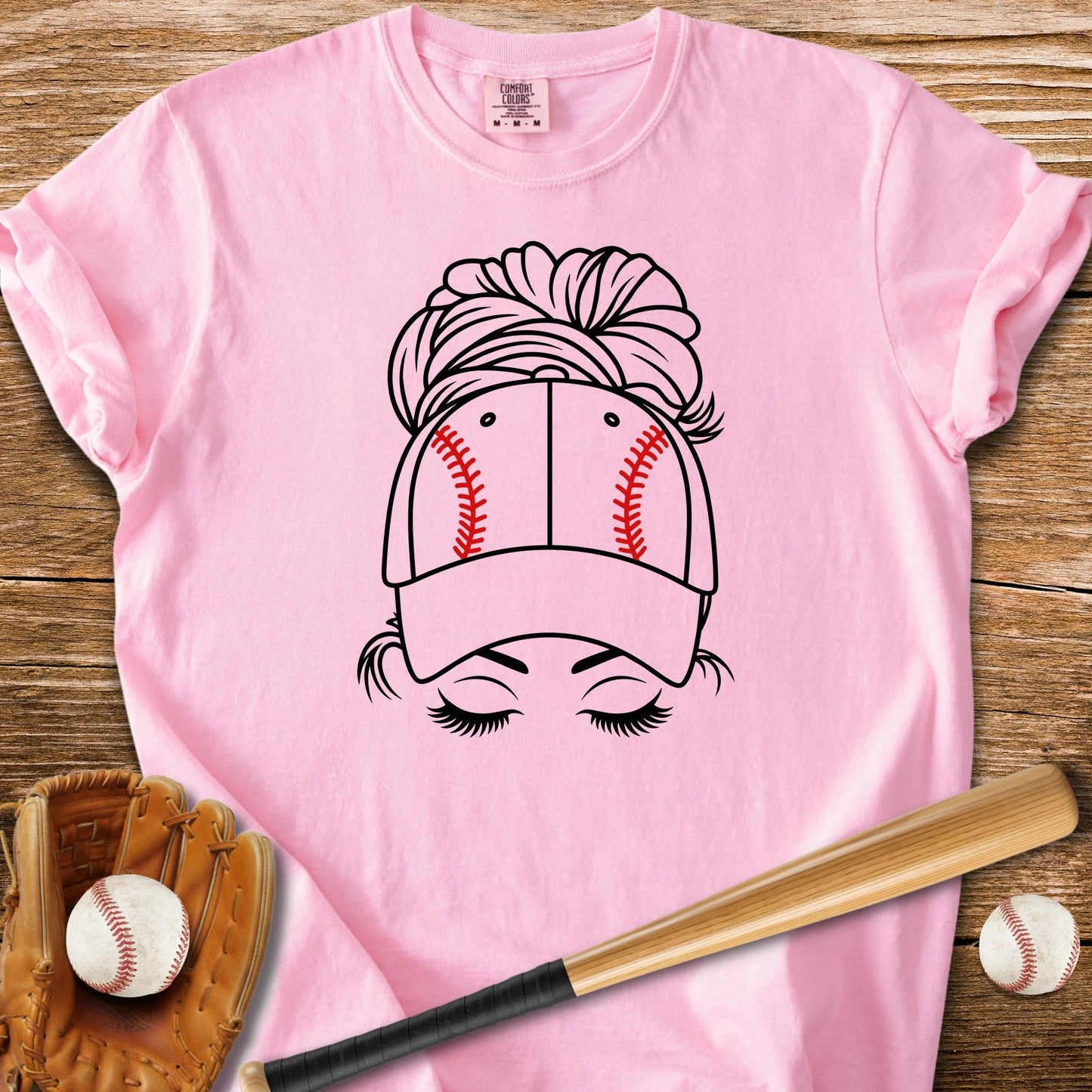 Baseball Mom Bun - HomeRun PrintsComfort Colors