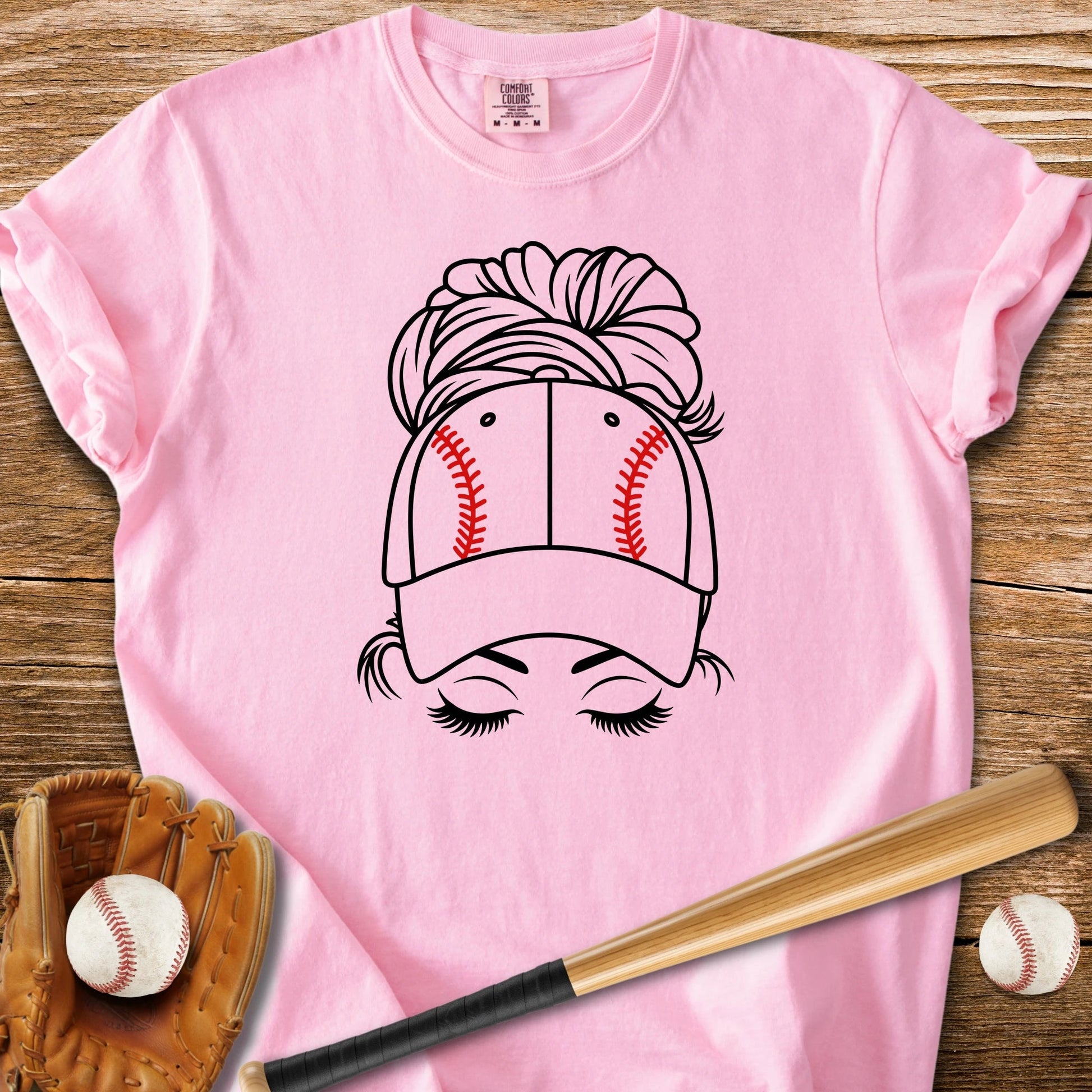 Baseball Mom Bun - HomeRun PrintsComfort Colors