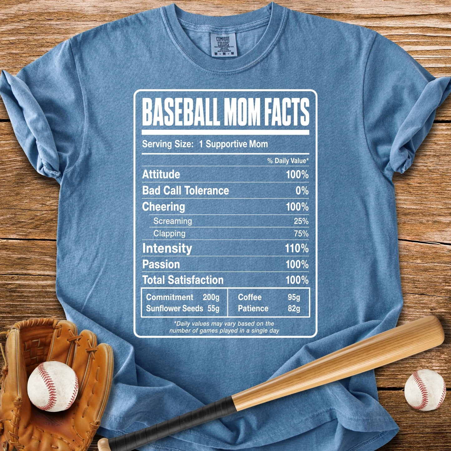 Baseball Mom Facts - HomeRun PrintsComfort Colors