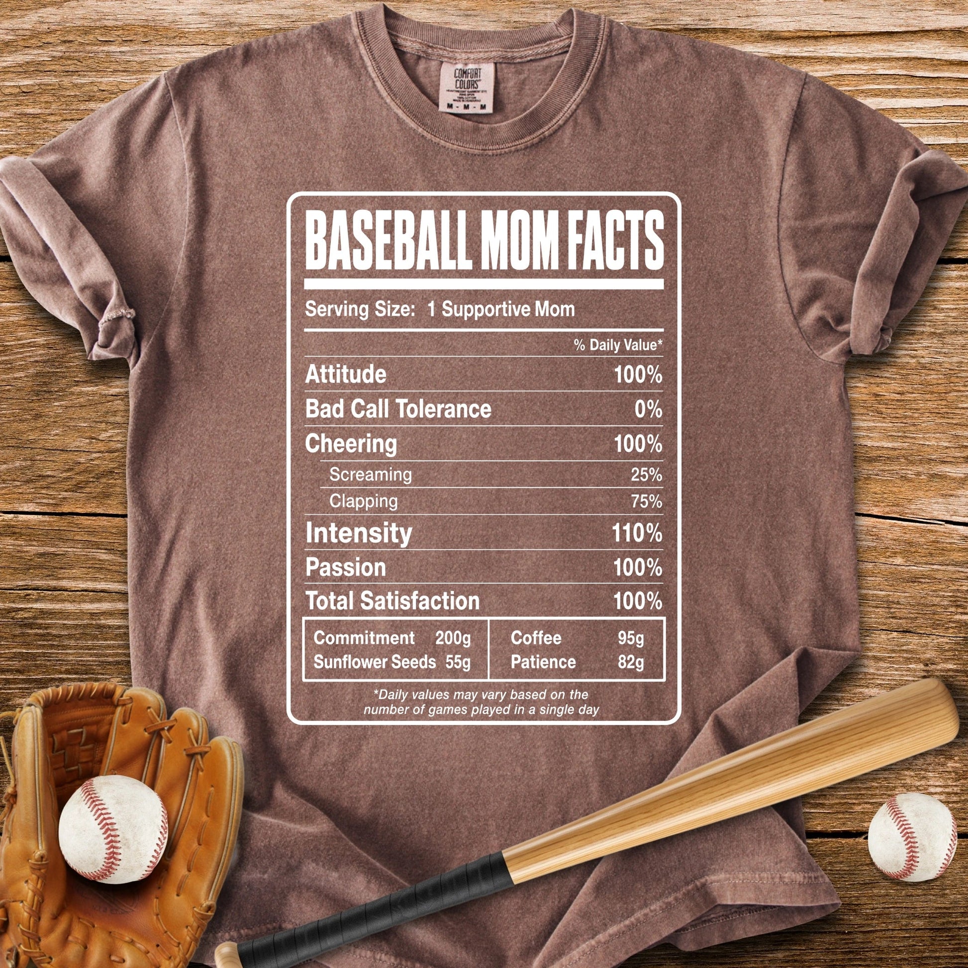 Baseball Mom Facts - HomeRun PrintsComfort Colors