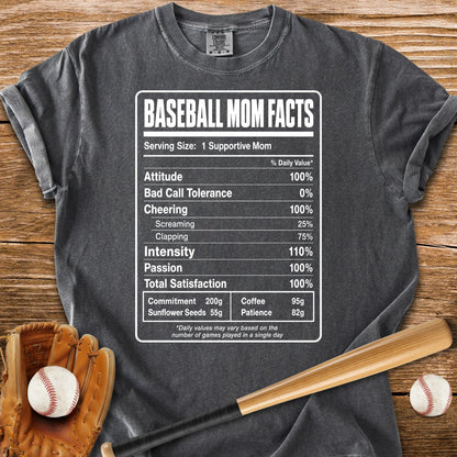 Baseball Mom Facts - HomeRun PrintsComfort Colors