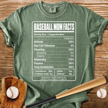 Baseball Mom Facts - HomeRun PrintsComfort Colors