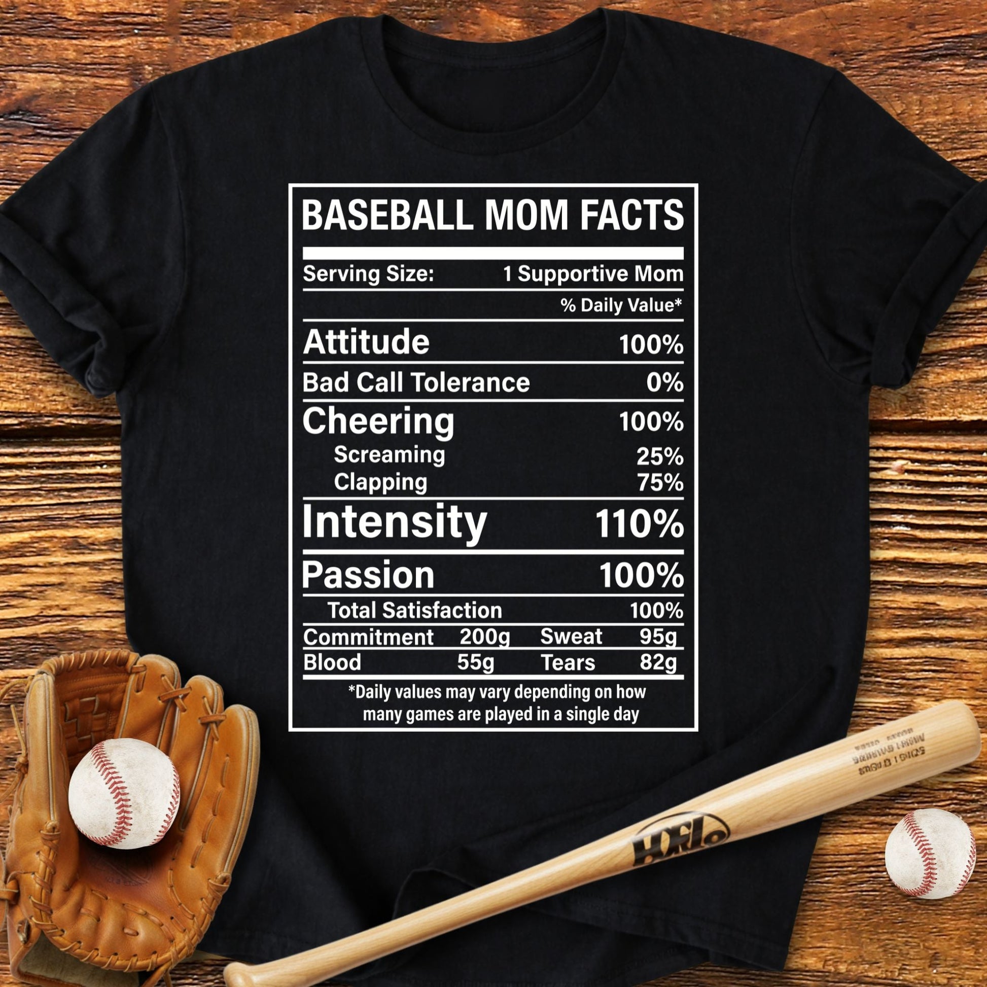 Baseball Mom Facts T-Shirt - HomeRun PrintsT-Shirt
