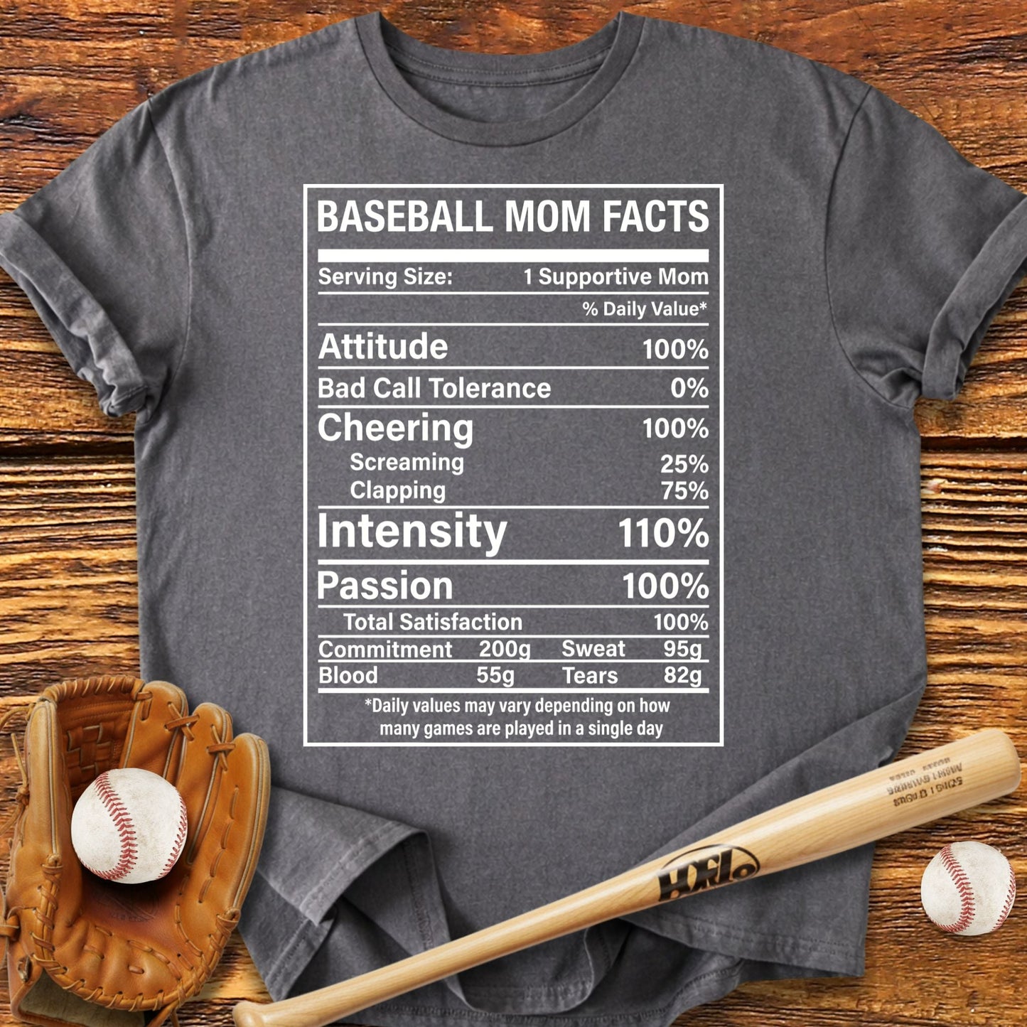 Baseball Mom Facts T-Shirt - HomeRun PrintsT-Shirt