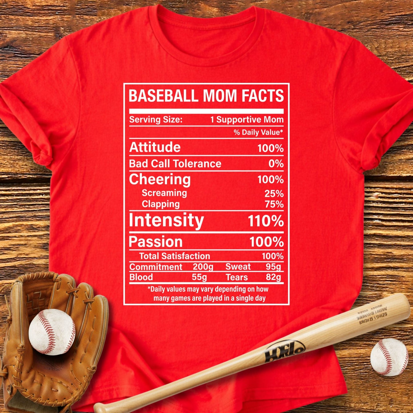 Baseball Mom Facts T-Shirt - HomeRun PrintsT-Shirt