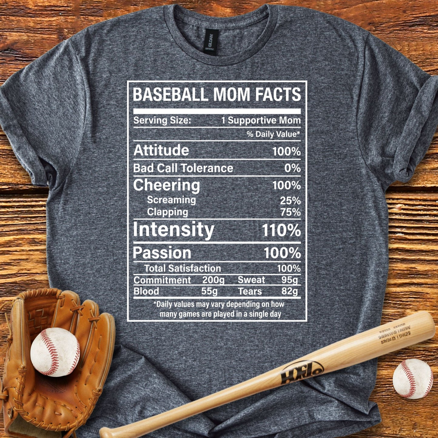 Baseball Mom Facts T-Shirt - HomeRun PrintsT-Shirt