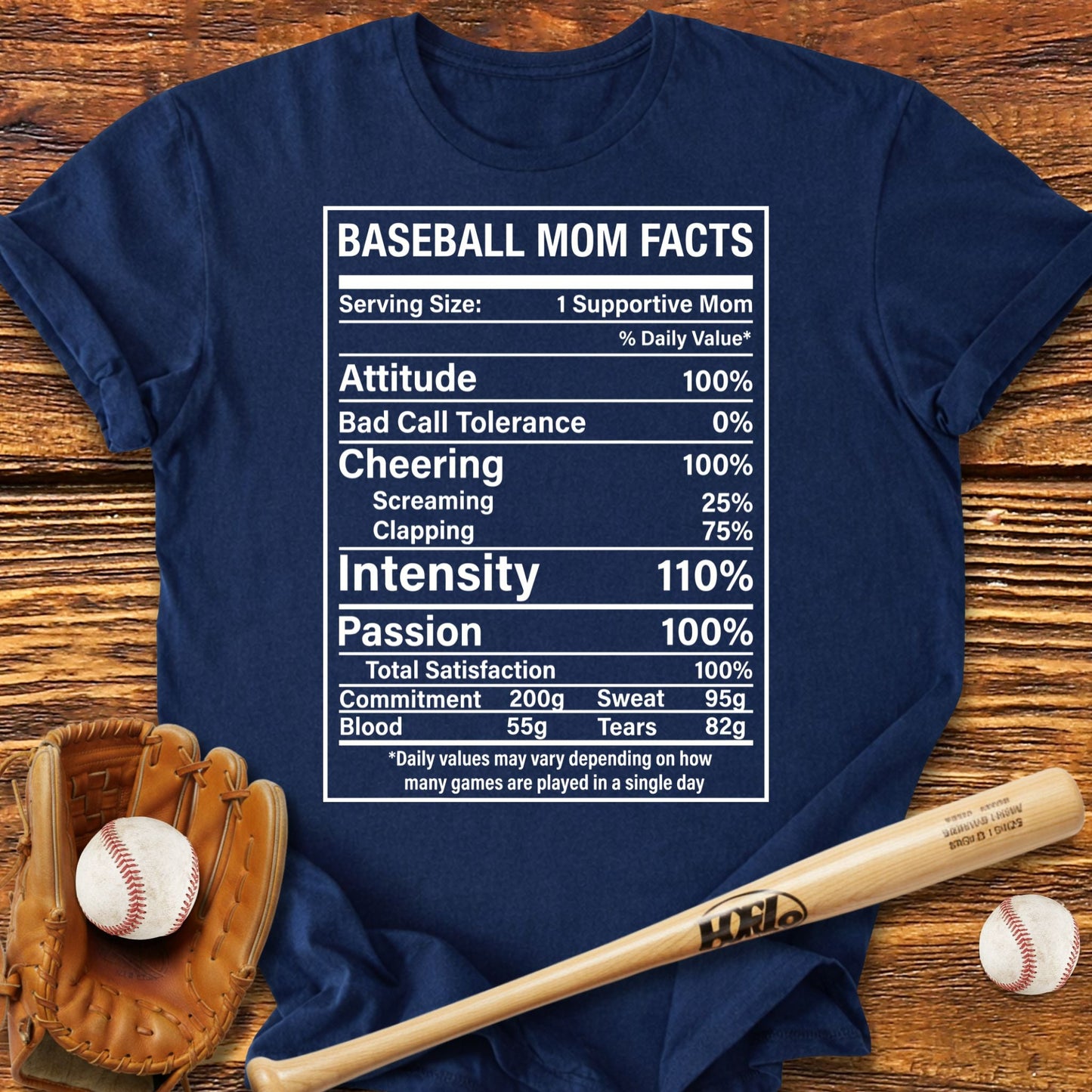 Baseball Mom Facts T-Shirt - HomeRun PrintsT-Shirt