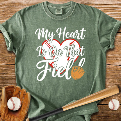 Baseball Mom Heart - HomeRun PrintsComfort Colors