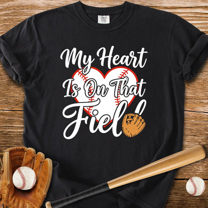 Baseball Mom Heart - HomeRun PrintsComfort Colors