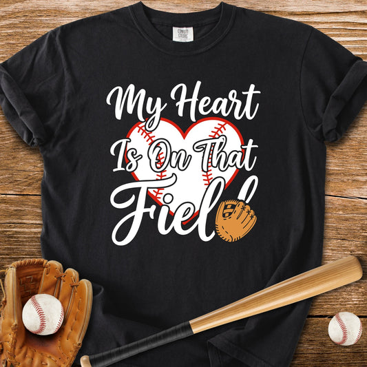 Baseball Mom Heart - HomeRun PrintsComfort Colors