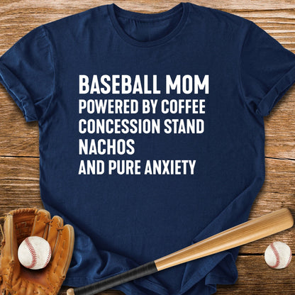 Baseball Mom Pure Anxiety - HomeRun PrintsT-Shirt