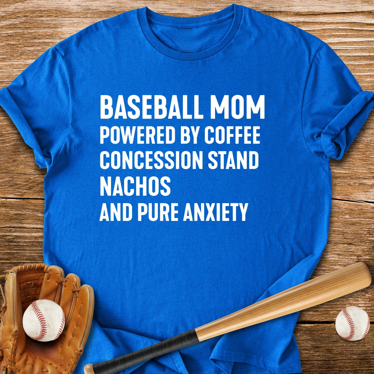 Baseball Mom Pure Anxiety - HomeRun PrintsT-Shirt