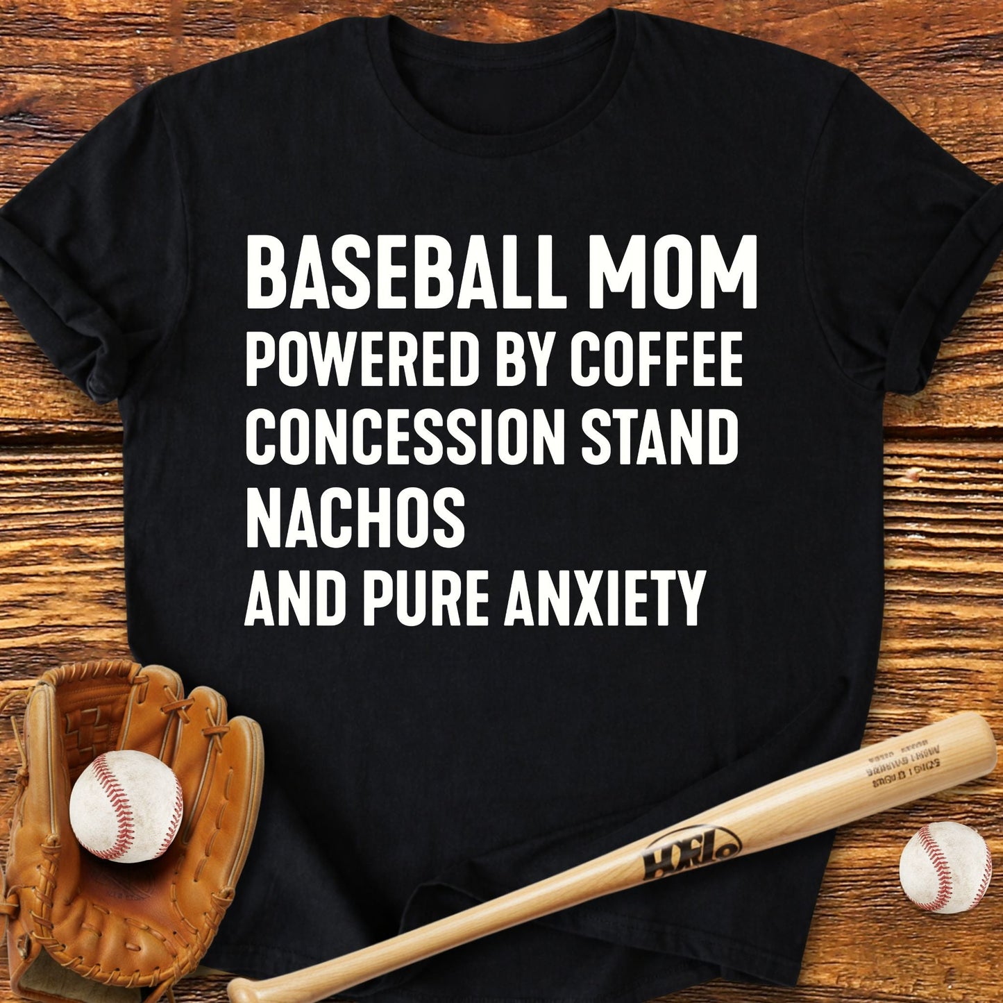 Baseball Mom Pure Anxiety T-Shirt - HomeRun PrintsT-Shirt