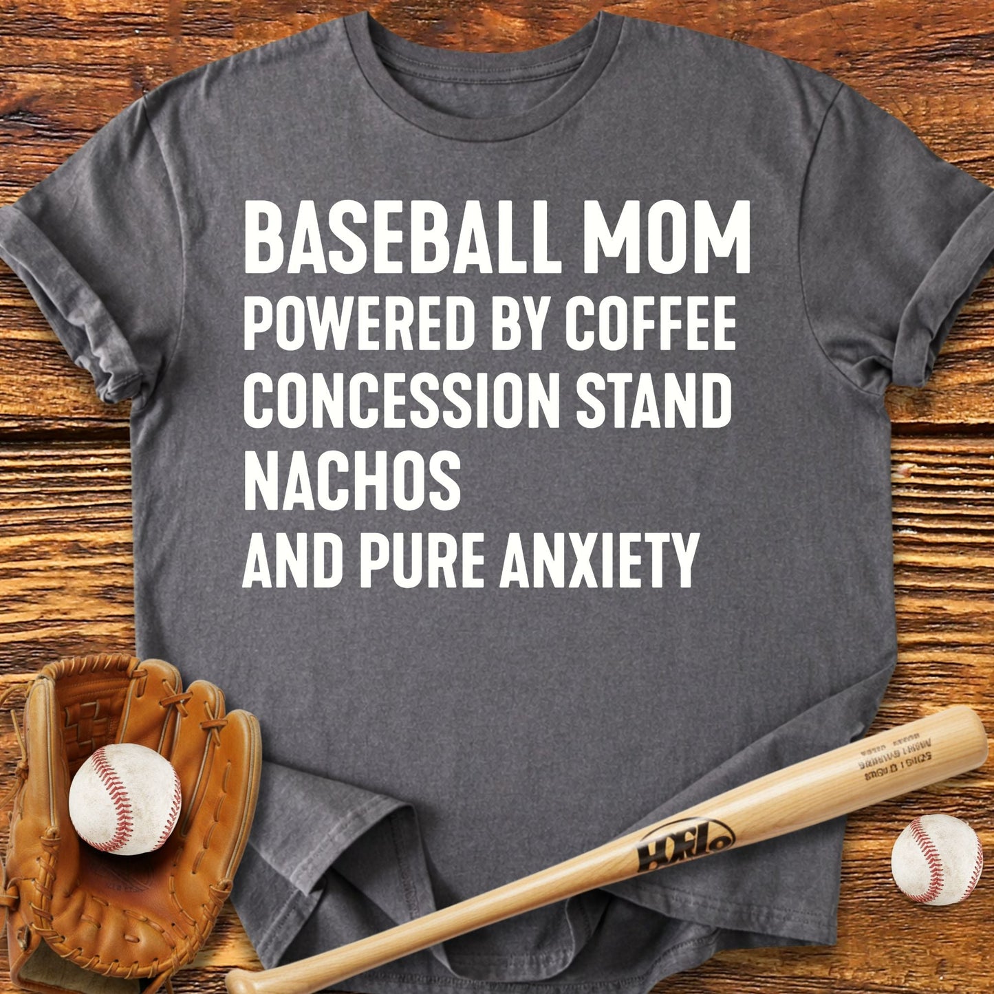 Baseball Mom Pure Anxiety T-Shirt - HomeRun PrintsT-Shirt