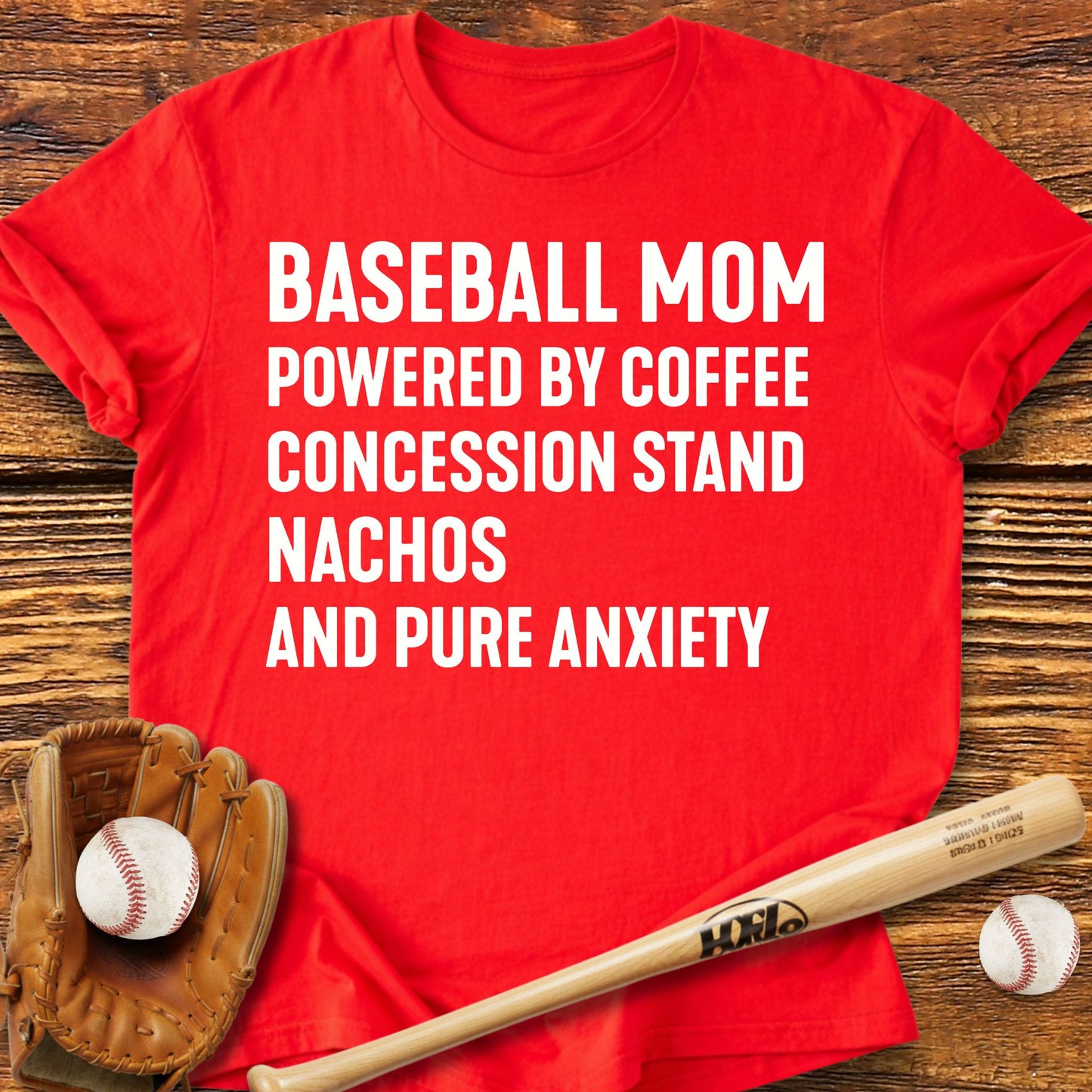 Baseball Mom Pure Anxiety T-Shirt - HomeRun PrintsT-Shirt