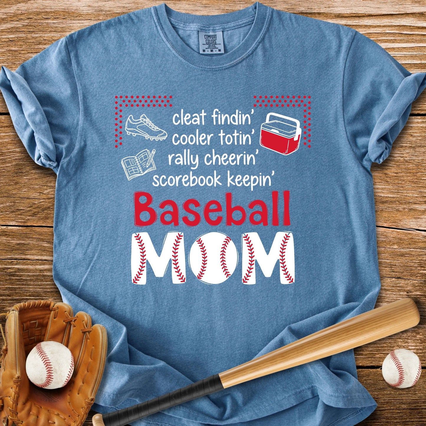 Baseball Mom Roll Call - HomeRun PrintsComfort Colors
