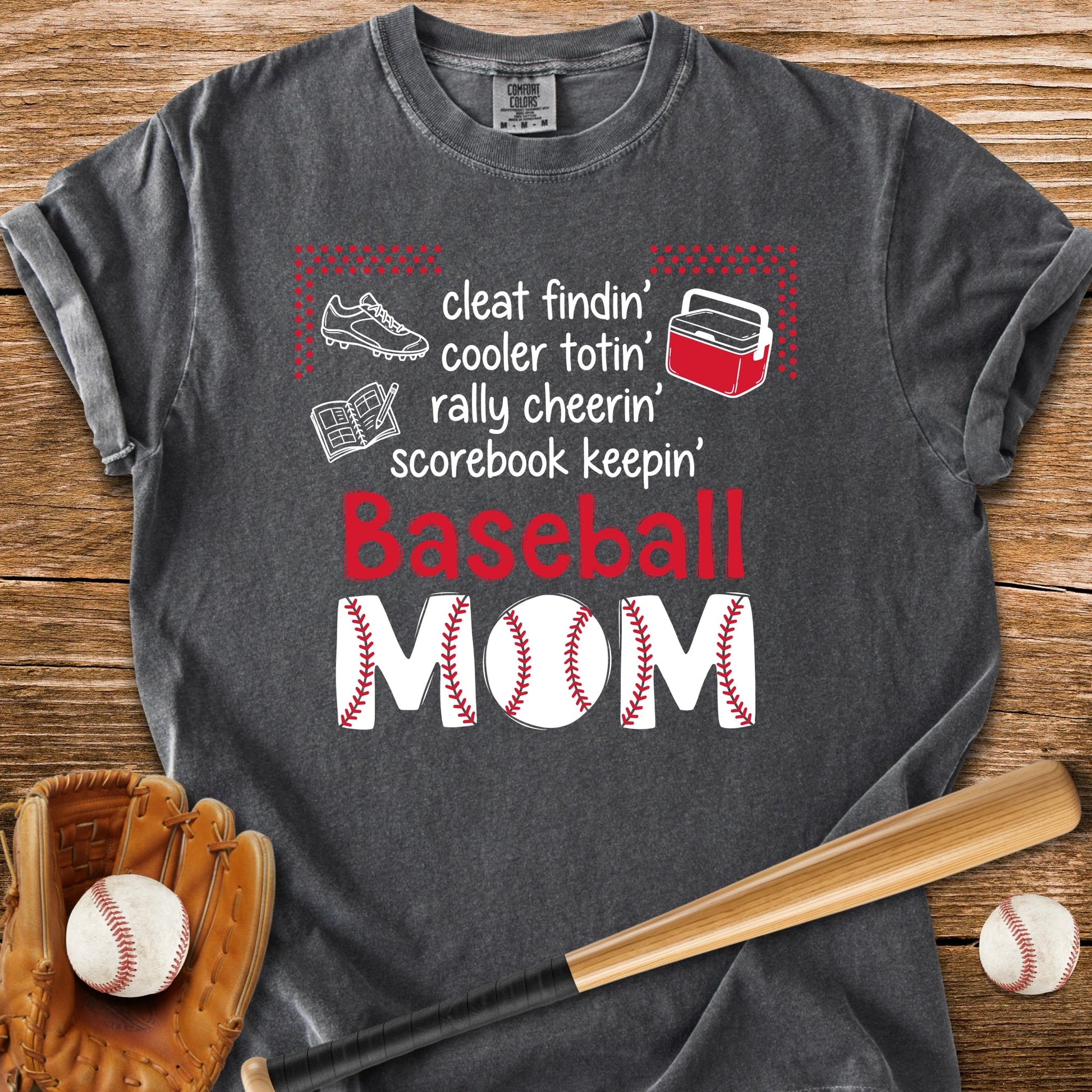 Baseball Mom Roll Call - HomeRun PrintsComfort Colors