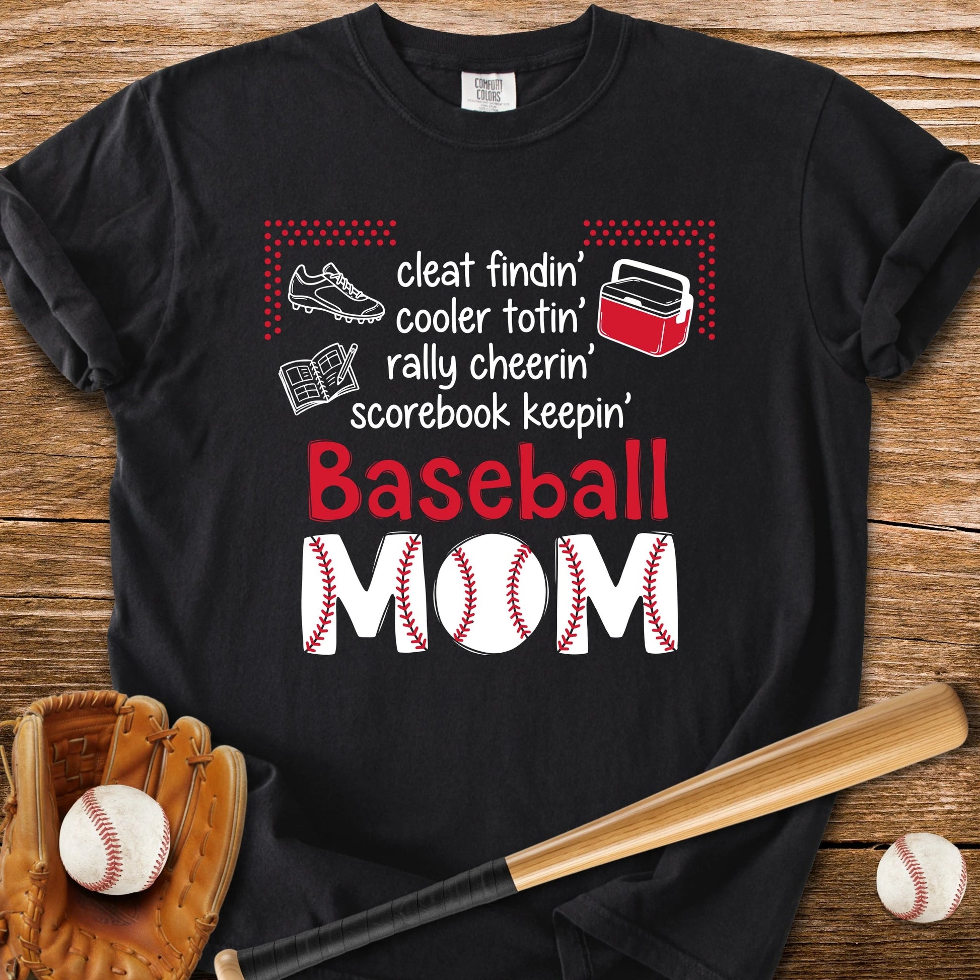Baseball Mom Roll Call - HomeRun PrintsComfort Colors