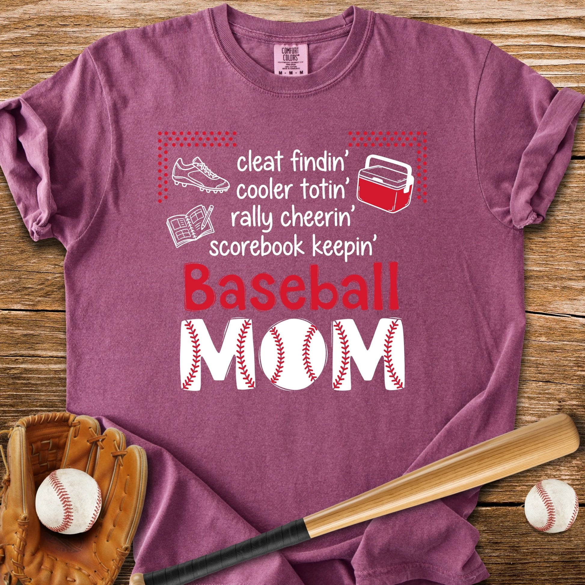 Baseball Mom Roll Call - HomeRun PrintsComfort Colors