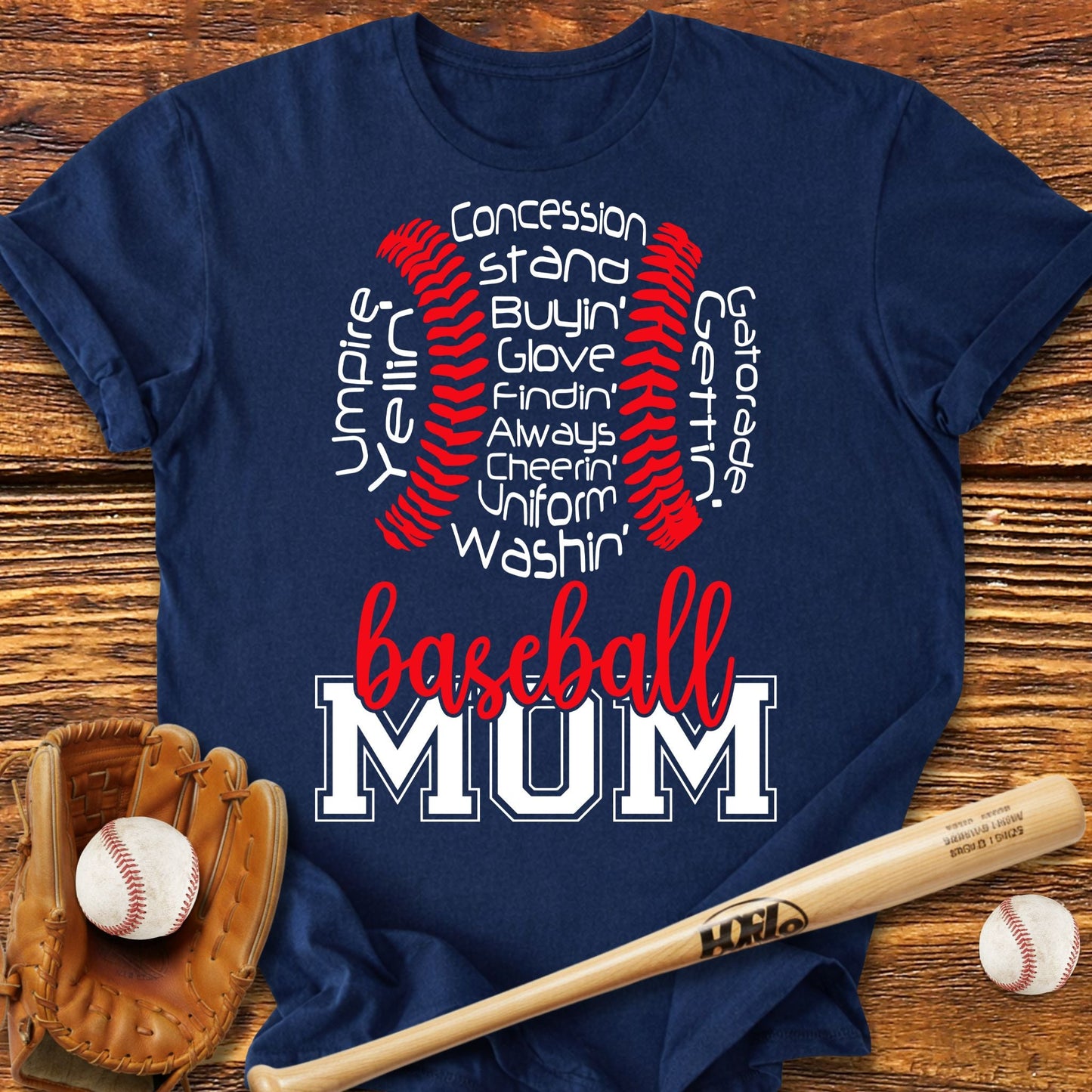 Baseball Mom T-shirt - HomeRun PrintsT-Shirt